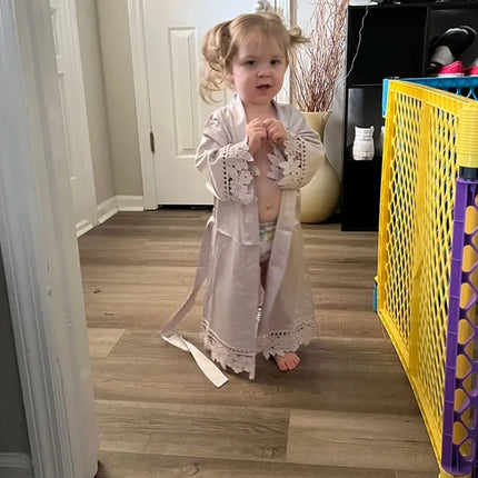 Indumenti da notte estivi personalizzati in pizzo Sposa e damigella d'onore Abito da sposa Abito personalizzato Champagne Kimono Accappatoio in seta Abito da notte in raso