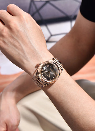PAGANI DESIGN Nuovo Orologio da Uomo 40mm con Calendario Settimanale, Acciaio Inossidabile, Impermeabile 100M, Vetro Zaffiro AR, Movimento Giapponese di Lusso