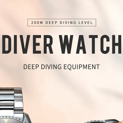 ADDIESDIVE Luxury Men's Watch MY-H9 Sapphire Crystal Ceramic Bezel 200m Waterproof Retro Luminous Diving Mechanical Wristwatch