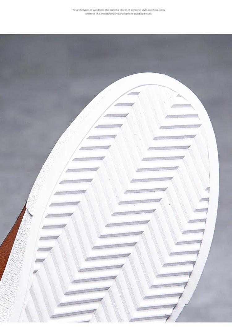 Plus Size 49 Trendy Men Leather Casual Shoes Soft Outdoor Sneakers Comfortable Lightweight Flat Shoes Classic Social Board Shoes