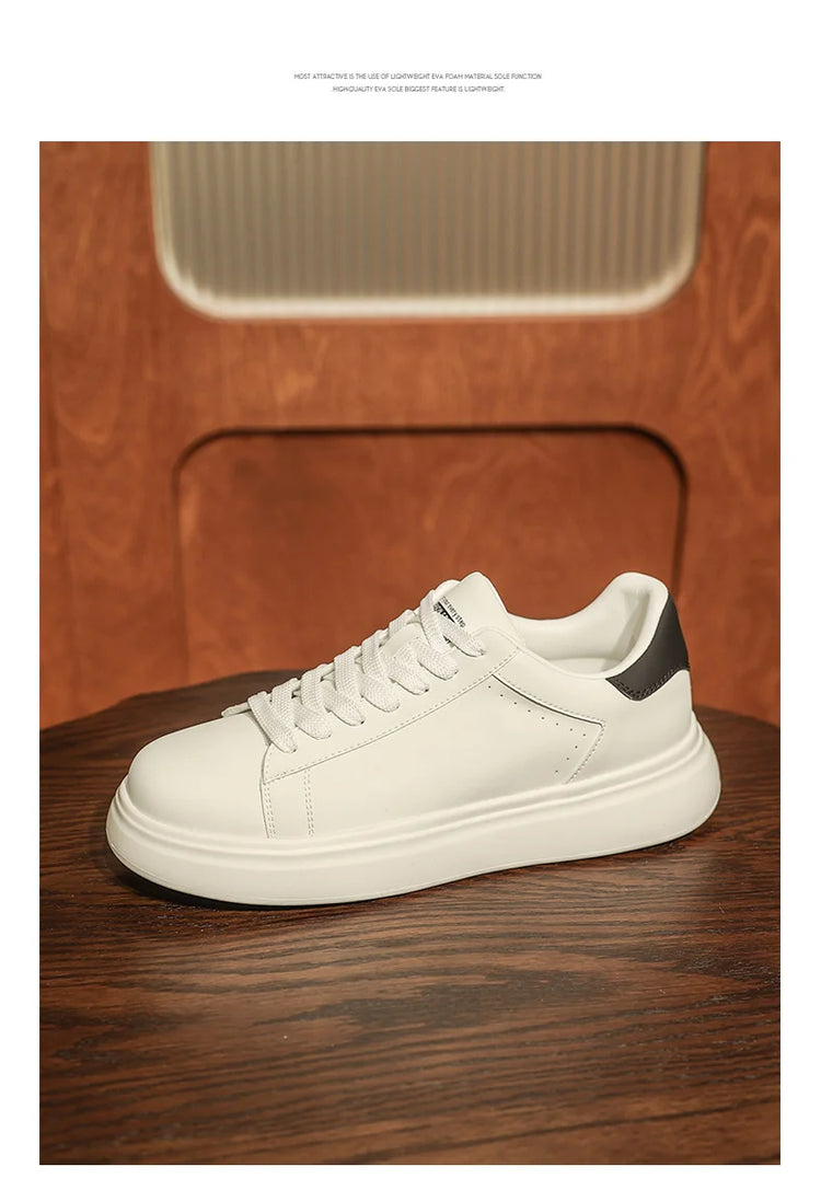 Leather Men Shoes Sneakers Trend Casual Shoe Breathable Leisure Male Sneakers Non-slip Footwear Men Vulcanized Shoes2026