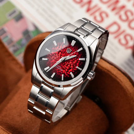 Watchdives WD0003C 38mm Watch VH31 Sweep Seconds Quartz Movement Stainless Steel Watch Elementum Original Design Men Wristwatch