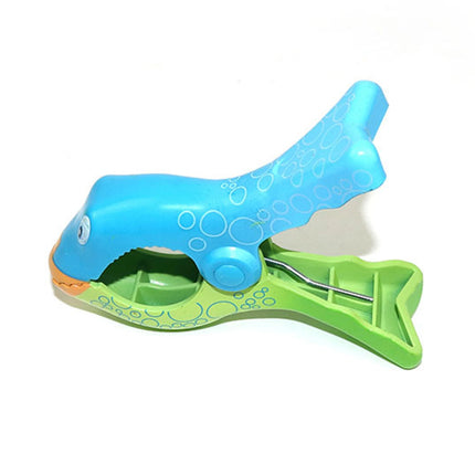 Portasciugamani in plastica riutilizzabile per animali carini con Clip per telo mare antivento di colore