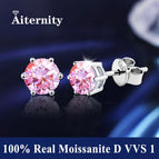 LZ Silver - Pink / 1ct(6.5mm)x 2pcs-box