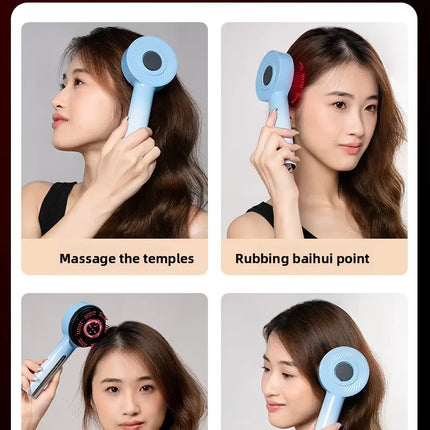 New Scalp Massage Comb Infrared Light Head Massager for Hair Growth Electric Scalp Oil Applicator Anti-Hair Loss Hair Care