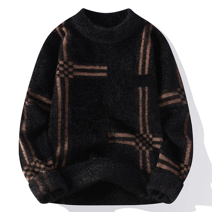 2025 New Winter Fashion Cashmere Sweater Men High Quality Comfortable Mens Sweaters Thick Warm Male Pullover