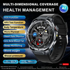 Nuovo Smartwatch 2026 con Analisi AI del Grasso Corporeo, ECG+PPG, Acido Urico, Pressione Sanguigna, Ossigeno nel Sangue, Chiamate, Schermo AMOLED per Uomini e Donne platinumshop