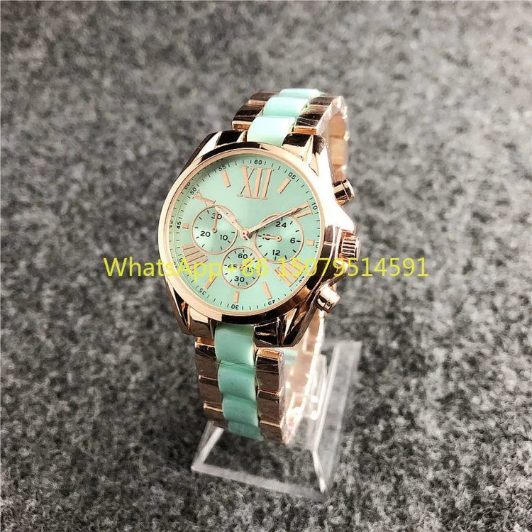 Nuovi orologi da polso da donna in acciaio inossidabile, orologi al quarzo da donna, orologi eleganti da donna di marca di lusso, orologi da donna platinumshop