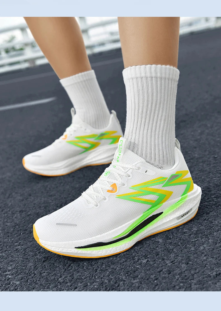 2026 NEW Men Sports Running Shoes Off Marathon Breathable Light Comfortable Women Athletic Sneakers Jogging Tenis Air Cushion PlatiNum