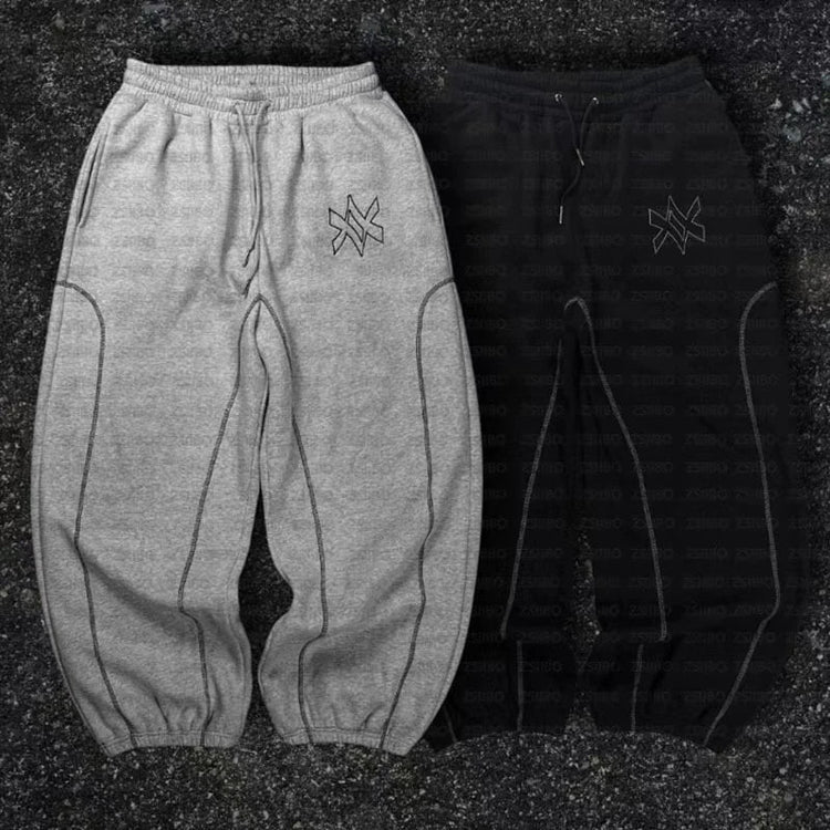 American Y2K Casual Zipper Hoodie Sweatpant Two Piece Set HipHop Oversized Embroidery Sweatshirts Men Women Casual Pants PlatiNum