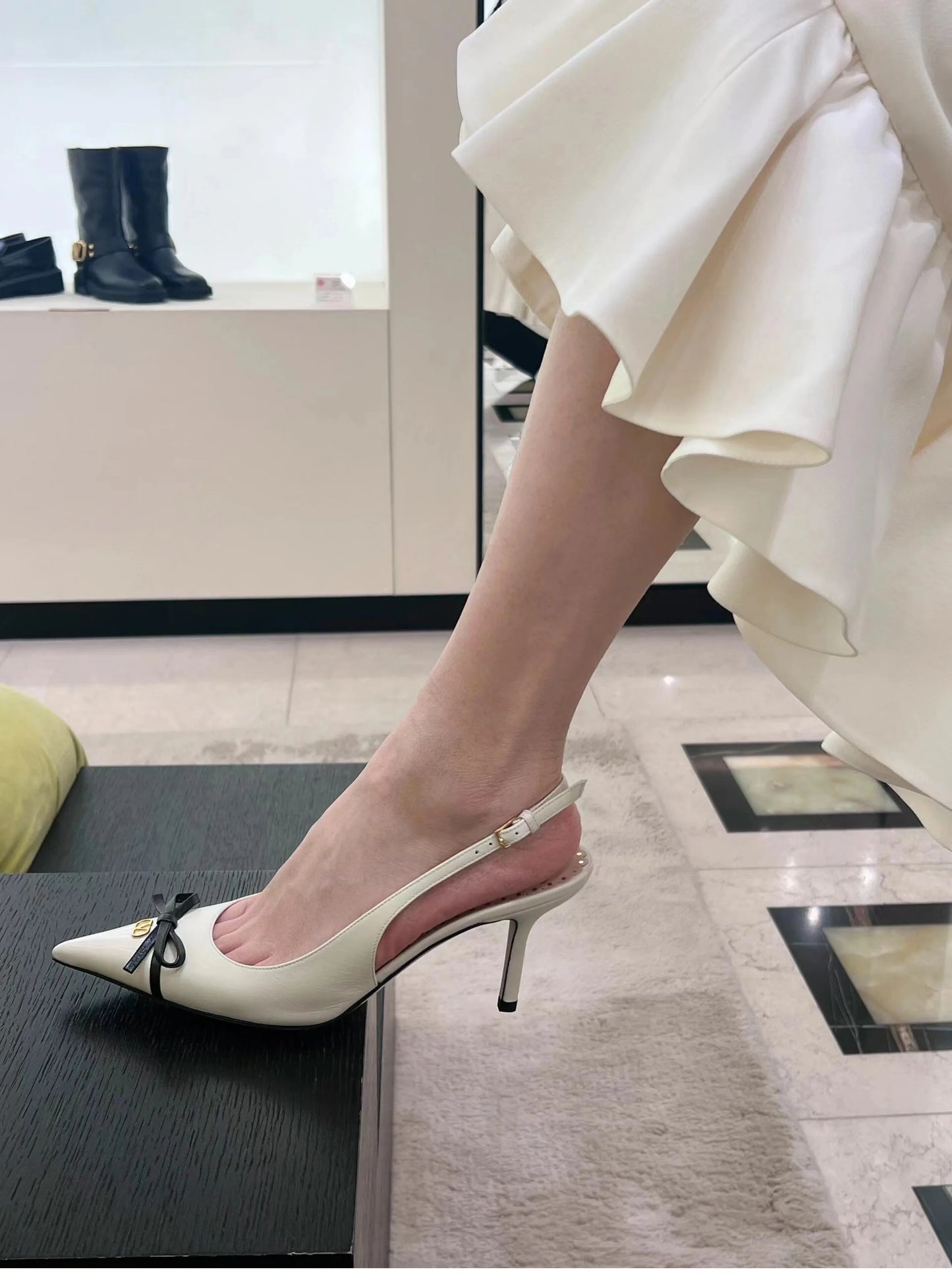 Heels sandals Gladiator summer luxury Brand 2025 bow Women High Heels Pointed toe designer Elegant Slingbacks Party Ladies Shoes