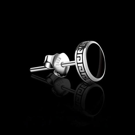 Lihong Orecchini in argento 925 personalizzati Orecchini singoli da uomo Gioielli hip-hop punk di strada platinumshop