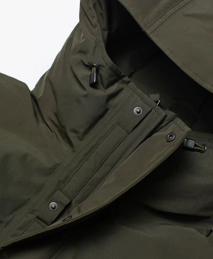 Piumino impermeabile optoelettronico con colla a stampa completa extra lunga Nanamica LongDown