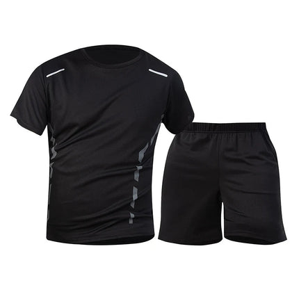 Tuta sportiva da uomo ad asciugatura rapida 1/2/4 pezzi T-shirt casual traspirante a maniche corte Tasca Pantaloncini versatili per adolescenti da indossare platinumshop