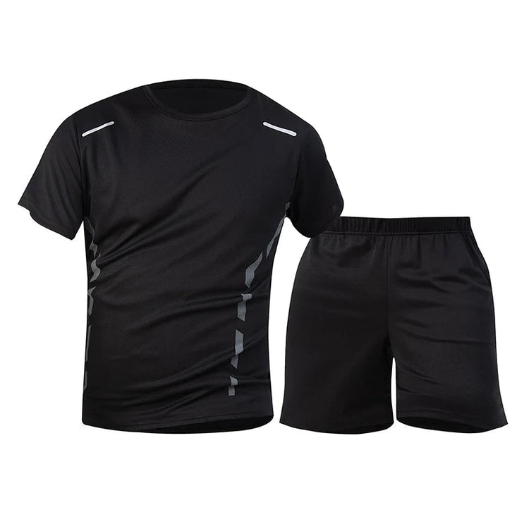 Tuta sportiva da uomo ad asciugatura rapida 1/2/4 pezzi T-shirt casual traspirante a maniche corte Tasca Pantaloncini versatili per adolescenti da indossare platinumshop