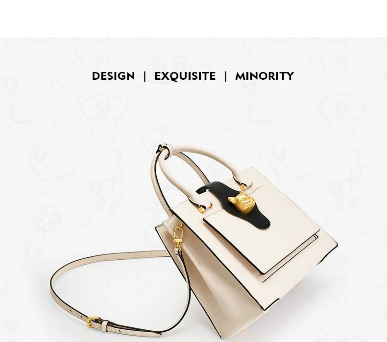 BAFELLI 2025 NUOVA BORSA DA DONNA CAT LUSSO IN PELLE FASHION BUSINESS Spalla Elegante CASUAL CROSSBODY FEMALE BORSA UFFICIALE LADY