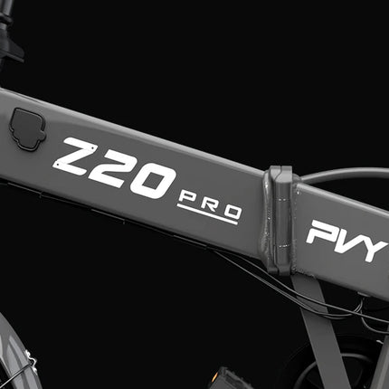 Bicicletta Elettrica Pieghevole PVY Z20 PRO, E-Bike per Uomo e Donna, 50N.m 250W 36V 10.4Ah, Batteria Rimovibile per Pendolarismo, con 7 Velocità