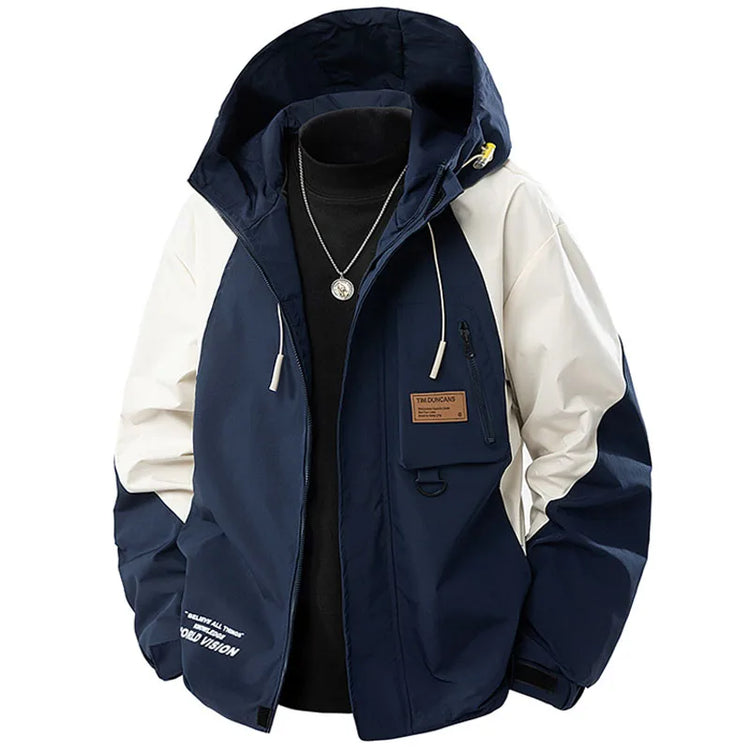 Jacket Mens Spring Autumn New Men Jacket Printing Hooded Jackets Casual Coat Men's Business Coats Size L-4XL 5XL 6XL 7XL 8XL