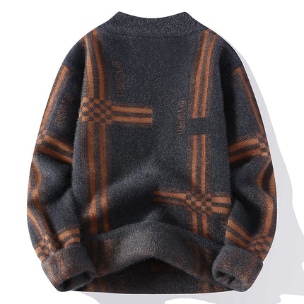 2025 New Winter Fashion Cashmere Sweater Men High Quality Comfortable Mens Sweaters Thick Warm Male Pullover