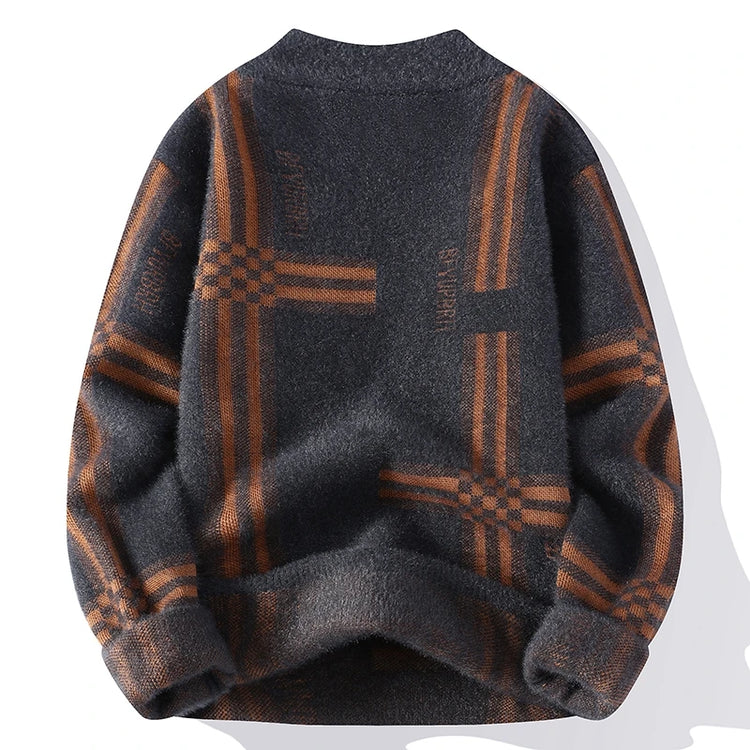 2025 New Winter Fashion Cashmere Sweater Men High Quality Comfortable Mens Sweaters Thick Warm Male Pullover