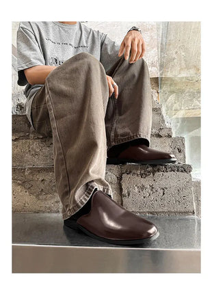 Nuovi Mocassini da Uomo 2026, Scarpe Eleganti di Lusso in Pelle Verniciata, Antiscivolo, per Esterni, Estive, Fatti a Mano