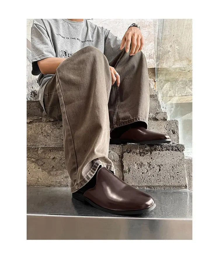 Nuovi Mocassini da Uomo 2026, Scarpe Eleganti di Lusso in Pelle Verniciata, Antiscivolo, per Esterni, Estive, Fatti a Mano