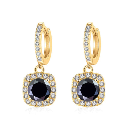 JoyceJelly 1ct GRA Certified Moissanite Earrings For Women 18 Color VVS D Solid Sterling Silver 925 Plated 18K Gold Fine Jewelry PlatiNum