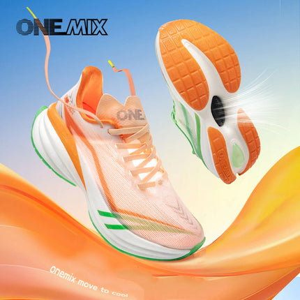ONEMIX Scarpe da corsa da uomo in stile nuovo classico Scarpe sportive stringate da uomo Scarpe da ginnastica da jogging estive all'aperto Scarpe da ginnastica in rete PlatiNum
