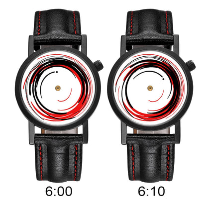 FEB 30TH Walking Men Design orologio Unisex da uomo dal Design creativo 3ATM cinturino in acciaio inossidabile resistente all'acqua platinumshop