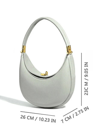 2025 Luxury Quality Half Moon Women's Shoulder Bag Crossbody Aesthetic Bags Women's Handbag Lock Catch Designer Underarm Bags PlatiNum