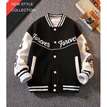 Boys Baseball Uniform Jackets For 3-14 Years Children Clothes For Teenage Boys Sports Outerwear Coat Spring Fashion Sweatshirts