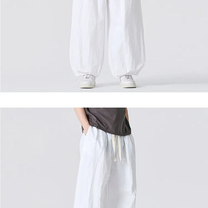 Pantaloni Estivi Leggeri e Sottili 2026 da Uomo, Oversize da Donna, Streetwear con Coulisse, Pantaloni Cargo Y2K da Uomo, Pantaloni Sportivi Larghi con Elastico in Vita