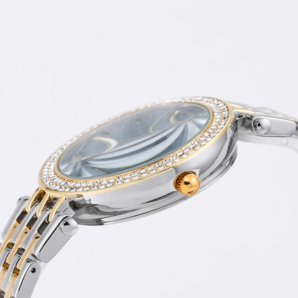 Orologio al quarzo da donna DENVOSI Orologio da polso da donna All-match con montatura di diamanti di lusso elegante e alla moda delle migliori marche platinumshop