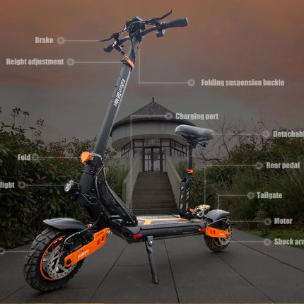 KuKirin G2 Max Scooter elettrico 48V 20Ah Batteria 70KM Gamma Kickscooter 1000W Potenza 55 km/h Velocità 10 "Pneumatici Escooter