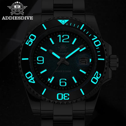 ADDIESDIVE 41mm Watches Japan 2115 Quartz Movement Luminous 200m Waterproof Dive Ceramic Bezel 316L Stainless Steel Man Watches