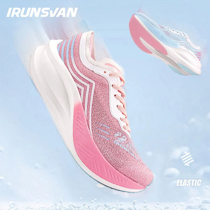 IRUNSVAN Christmas Limited Edition FullLength Carbon Plate Running Shoes TwoToneUnisex Ultrallightweight  Comfortable 24025 PlatiNum