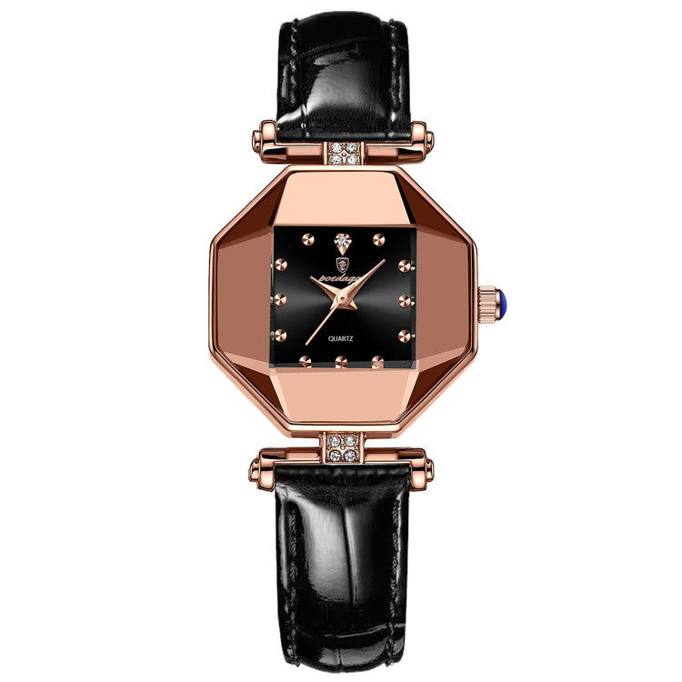 POEDAGAR Orologio da donna di alta qualità Orologi al quarzo in pelle impermeabile per donna Orologio da polso da donna casual di moda di lusso regalo Reloj platinumshop