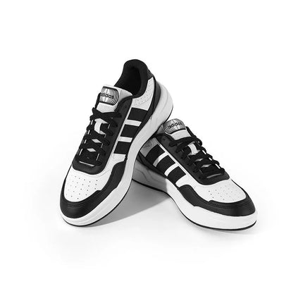 adidas Lite Baller 1.5, sneakers sportive comode e versatili con punta arrotondata, allacciatura a lacci, leggere e a profilo basso, per uomo e donna, nero e bianco KI1497