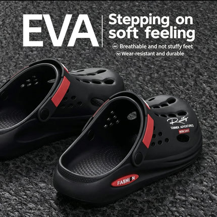Ciabatte Unisex in EVA Traspiranti Antiscivolo con Suola Spessa, Scarpe Forate ad Asciugatura Rapida, Ciabatte Casual per Uomo e Donna, Ideali per Spiaggia, Giardino e Attività all'Aperto