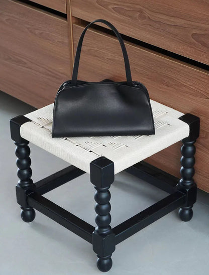 [Full Leather Inside Outside] Drinking Milk Cowhide Imported Saddle Leather Underarm Bag Single Shoulder Crossbody Bag Simple