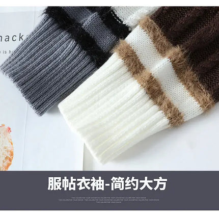 2024 winter new arrival korean style thicken mens warm sweater men fashion sweaters Men's wool pullovers male full size M-3XL