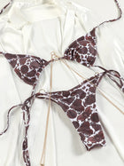 Miyouj Nuovi Bikini Stampati Costumi da bagno Donna Costume da bagno sexy Fasciatura Bikini Set 2024 Beachwear String Costumi da bagno Micro Biquinis platinumshop