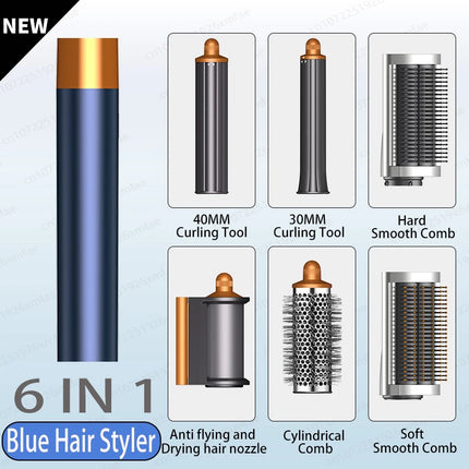 SenCiciMen 6-in-1 Air Multi-Styler & Hair Dryer Brush with Auto-Wrap Curlers With Negative Ions Hair-care Hair Styling Tool Fast Drying, Curling, Volumizing &  Smooth Blowouts and Frizz Gift for Women