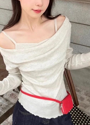 Autunno Inverno Nuovo Dolce Camicetta Rosa Donna Arco Girocollo Manica Lunga Sotto Il Strato Base Magliette e camicette Giapponese Kawaii Vestiti Sottili 2025