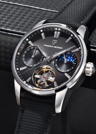 PAGANI DESIGN 41MM Orologio da uomo Orologio meccanico automatico di lusso Orologio da pilota impermeabile in acciaio inossidabile da 100 m PDYS021