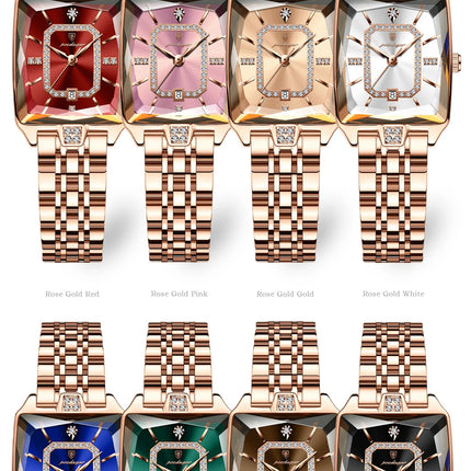 POEDAGAR Orologio da donna di lusso Impermeabile Data Orologio da polso da donna casual di alta qualità Orologio da donna elegante al quarzo in acciaio inossidabile platinumshop