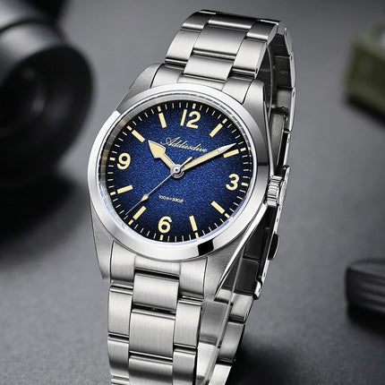 ADDIESDIVE Watches Men New 36mm Sapphire Quartz Wristwatch Japan 2035 Movement AR Coating BGW9 Luminous 100m Waterproof AD2544