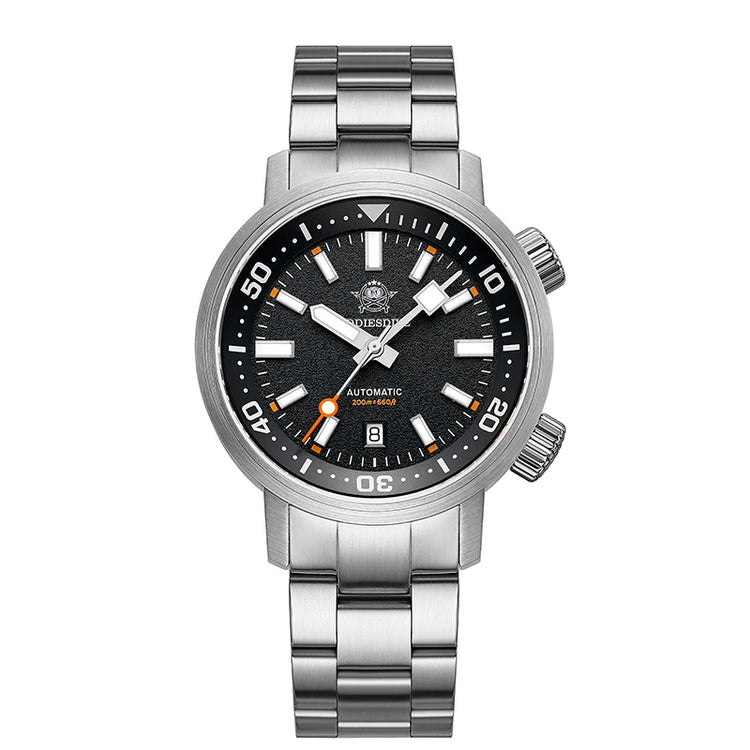 ADDIESDIVE Watch Men 42mm Sapphire 8215 Mechanical Wristwatch Transparent Back Cover 20Bar Waterproof Luminous Automatic Watch