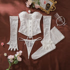 2026 Style Lace Splicing Lingerie Set Womens Sexy Waist And Body Gathering Body Fishbone Bra Shaping Adjustable Underwear