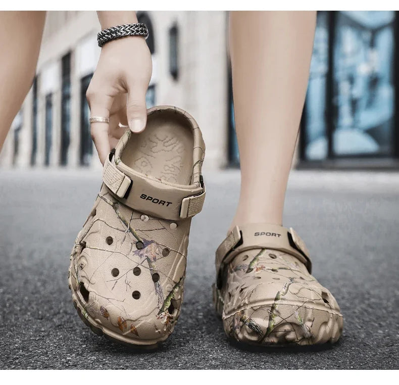 Men Shoes Slippers Men Garden Flat Sandals Platform Clogs Man Summer Beach Shoes Outdoor Flip Flops Home Sandals